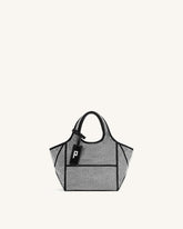 Eliana Artificial Crystal Mini Tote Bag - Anthracite