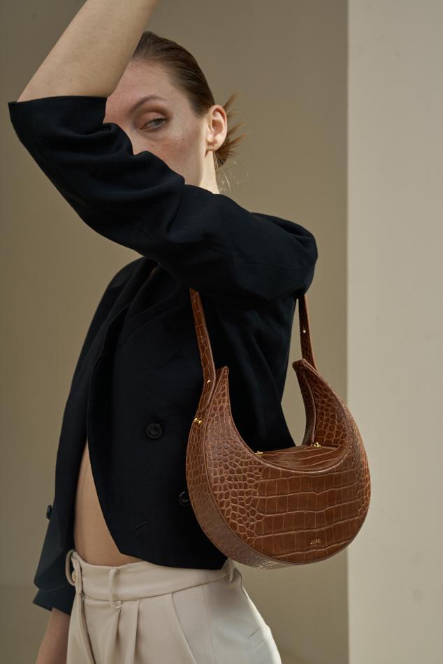 Rantan Bag - Brown Croc