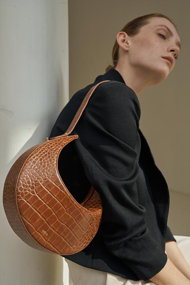 Rantan Bag - Brown Croc