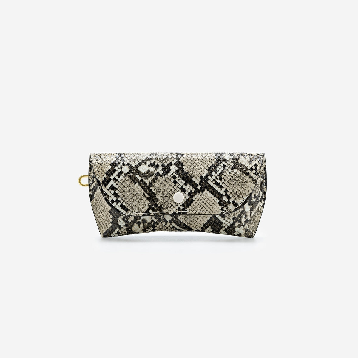 Quinn Glasses Case - Natural Snake Embossed