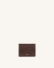 The Card Holder - Brown Croc