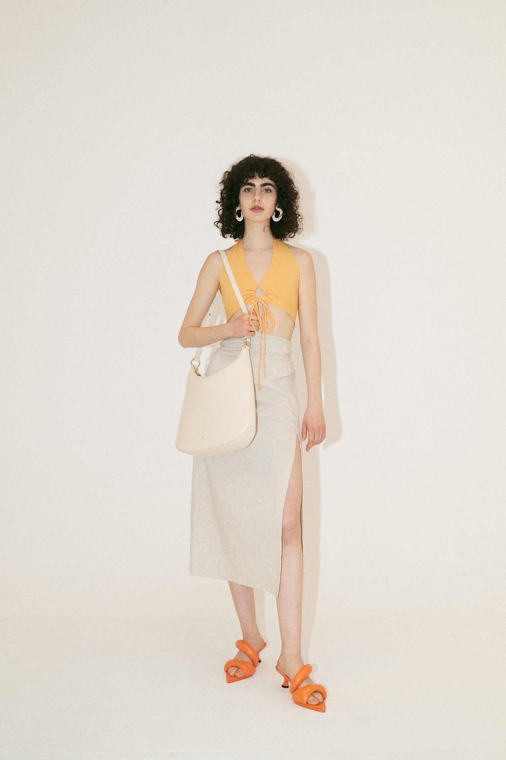 Erin Hobo Tote Bag - White