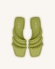 Jada Flat Mule - Lime Green