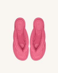 Talia Puffed Sandal - Rose Red