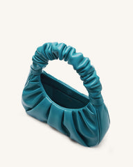 Gabbi Ruched Hobo Handbag - Peacock Blue
