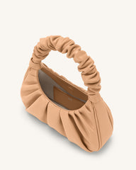 Gabbi Ruched Hobo Handbag - Cane Sugar