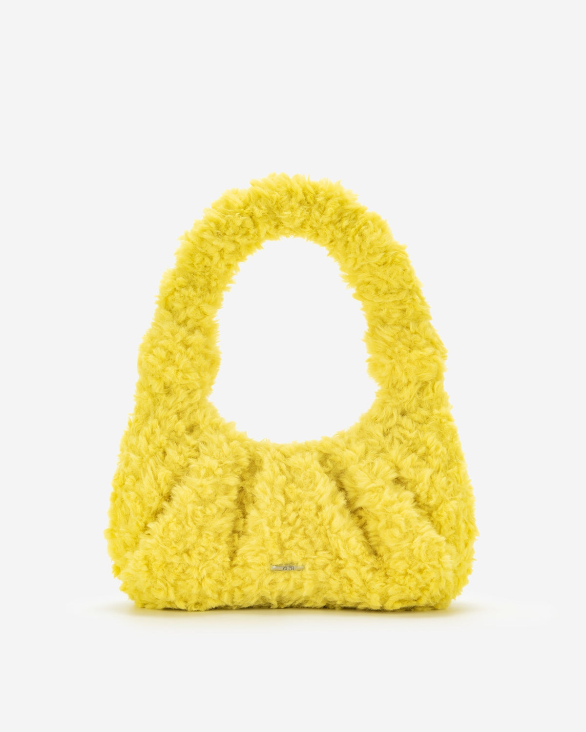 Gabbi Faux Fur Hobo Handbag - Yellow