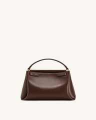 Carmen Top Handle Bag - Reddish Brown