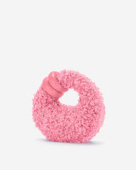 Abacus Faux Fur Top Handle Bag - Pink