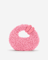 Abacus Faux Fur Top Handle Bag - Pink