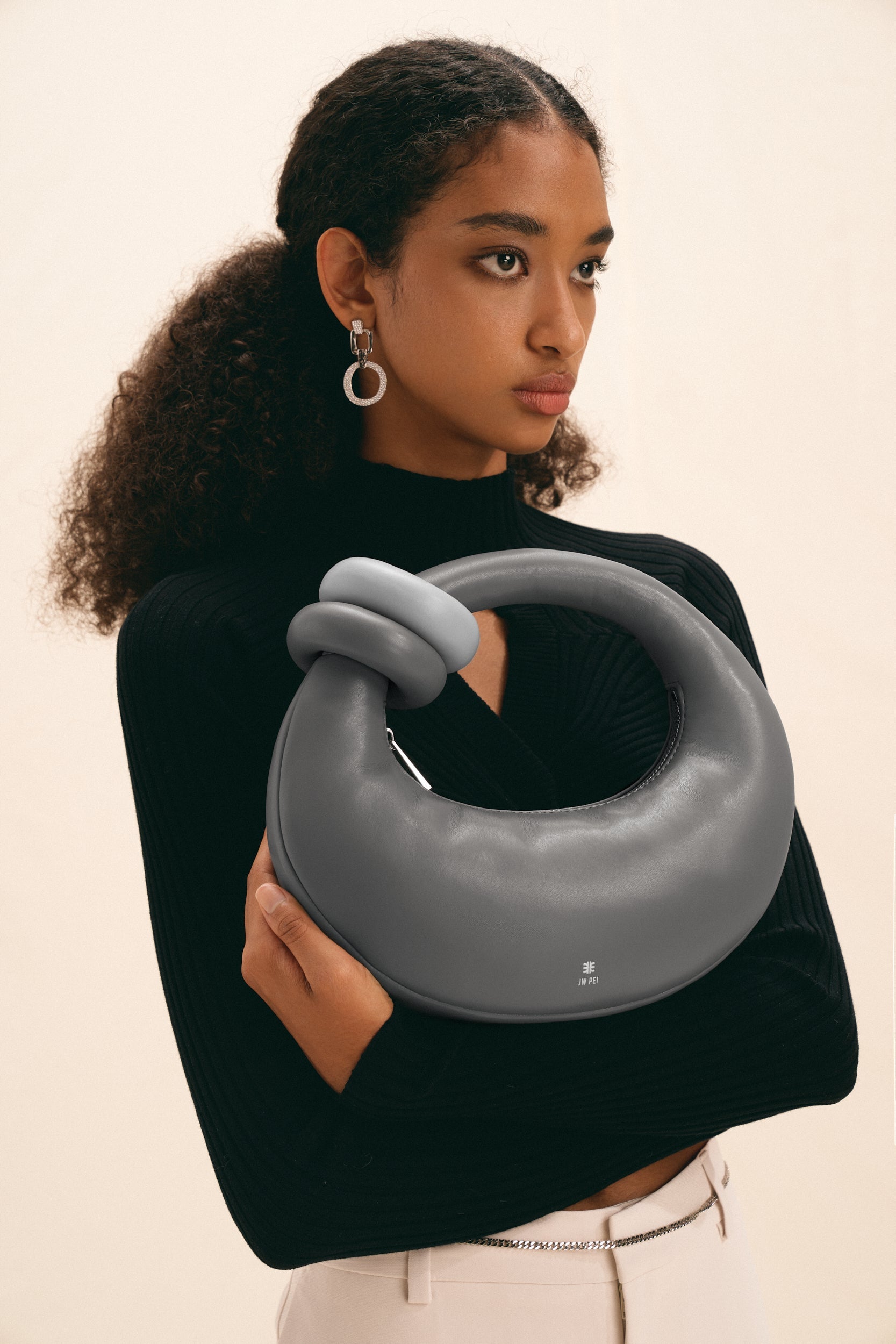 Abacus Top Handle Bag - Gray