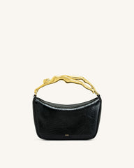Jenny Human-shaped Handle Handbag - Black