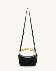 Jenny Human-shaped Handle Handbag - Black