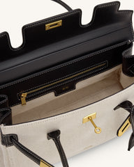 Yara Shoulder Bag - Black Canvas