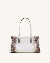 Yara Shoulder Bag - White Croc