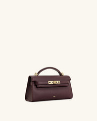 Noor Top Handle Bag - Deep Burgundy