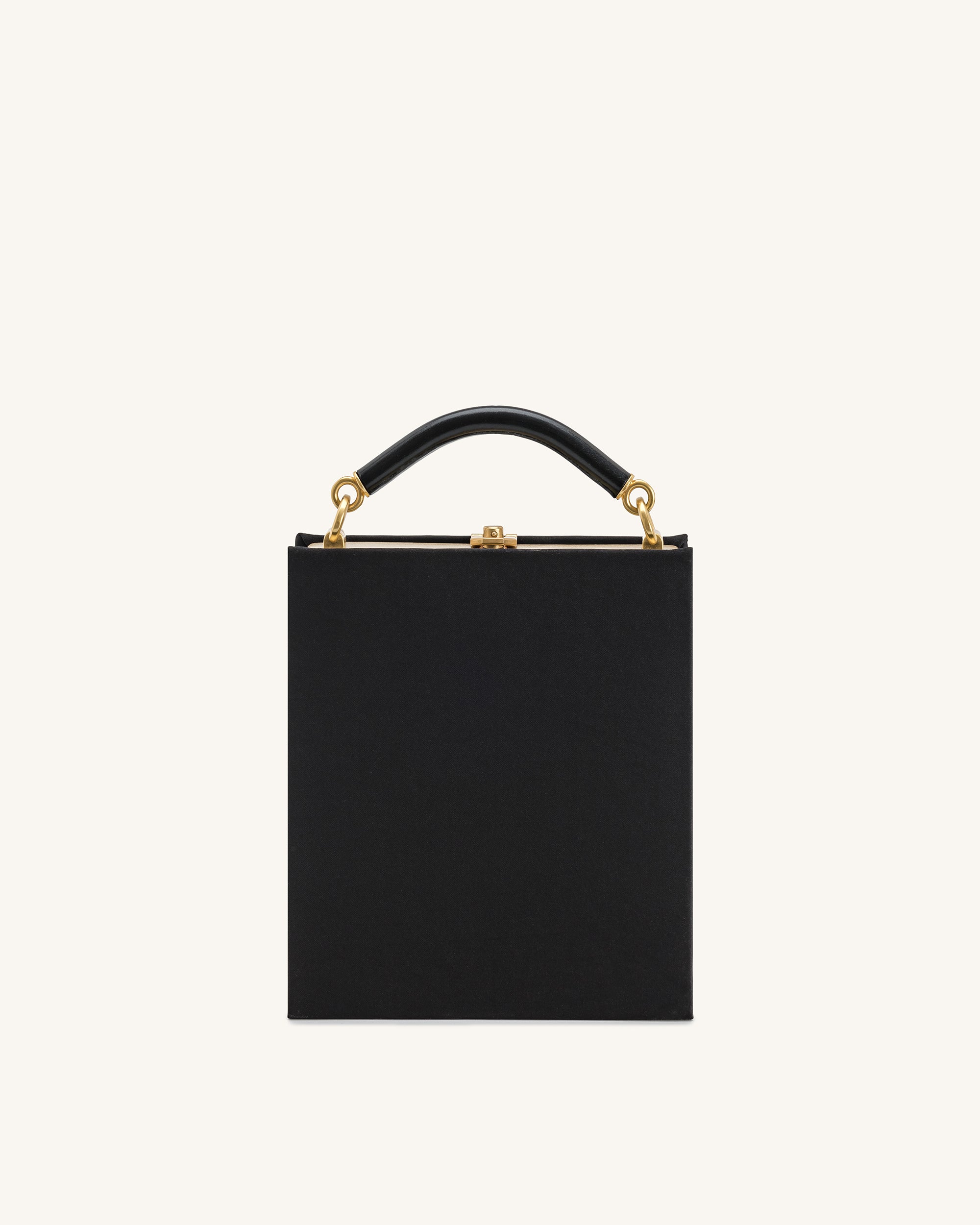Elle Colorful Beaded Book Top Handle Bag - Black