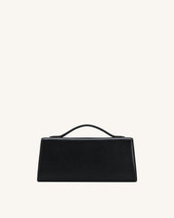 Lena Metal Rope Knot Top Handle Bag - Black