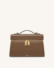 Thea Large Top Handle Bag - Mocha Brown