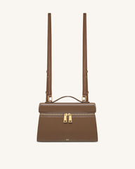 Thea Large Top Handle Bag - Mocha Brown