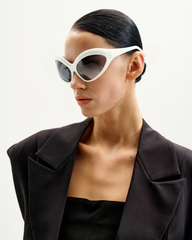 Quorra Cateye Sunglasses - White