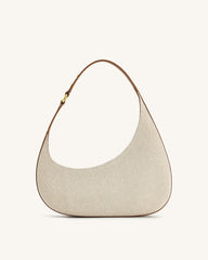 Harlee Shoulder Bag - Brown Canvas