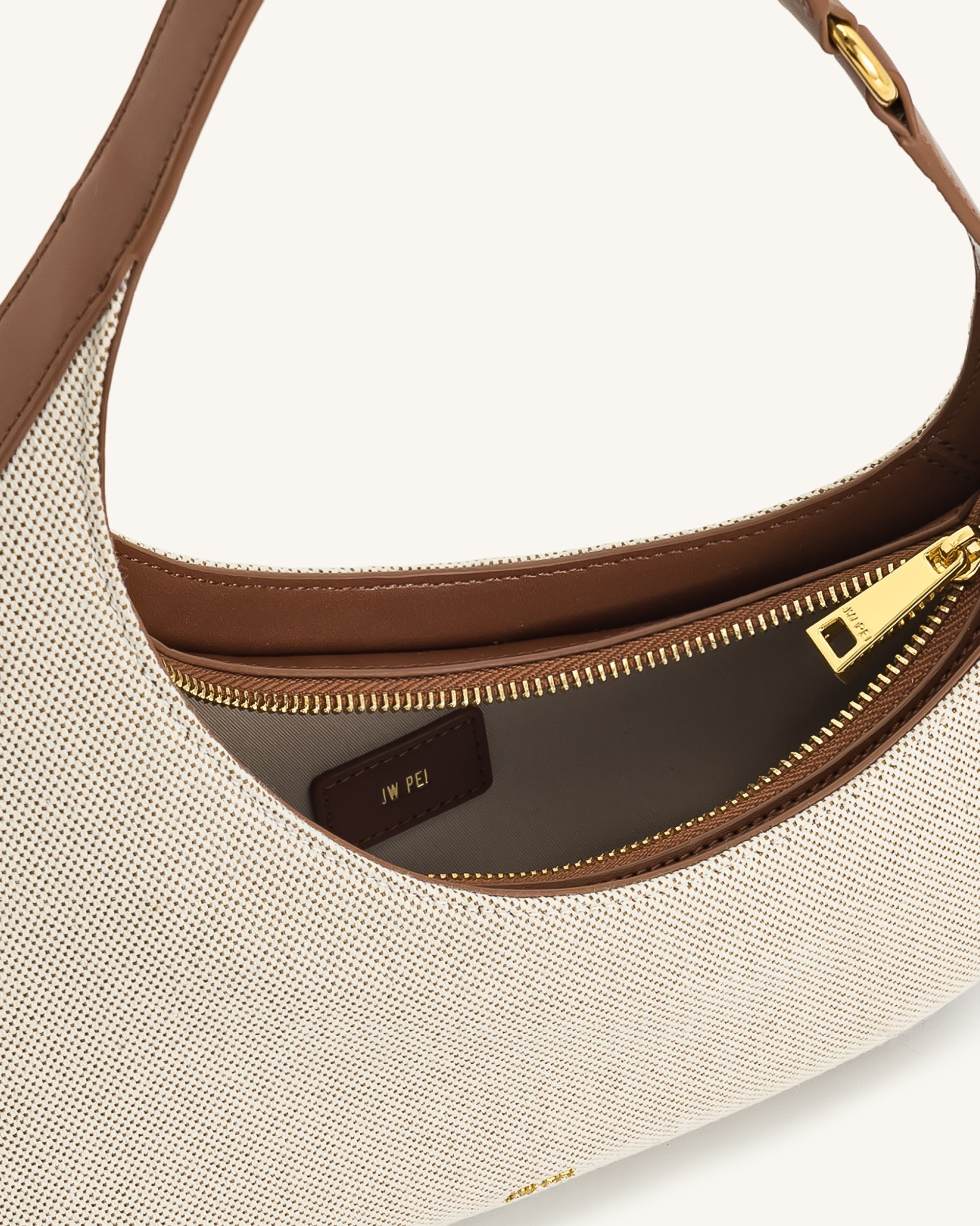 Harlee Shoulder Bag - Brown Canvas