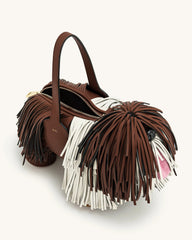 Nita Puppy Shape Handbag - Caramel Brown