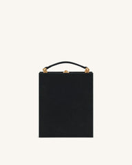 Taya-Fireworks  Pattern Book Shape Clutch Bag - Black