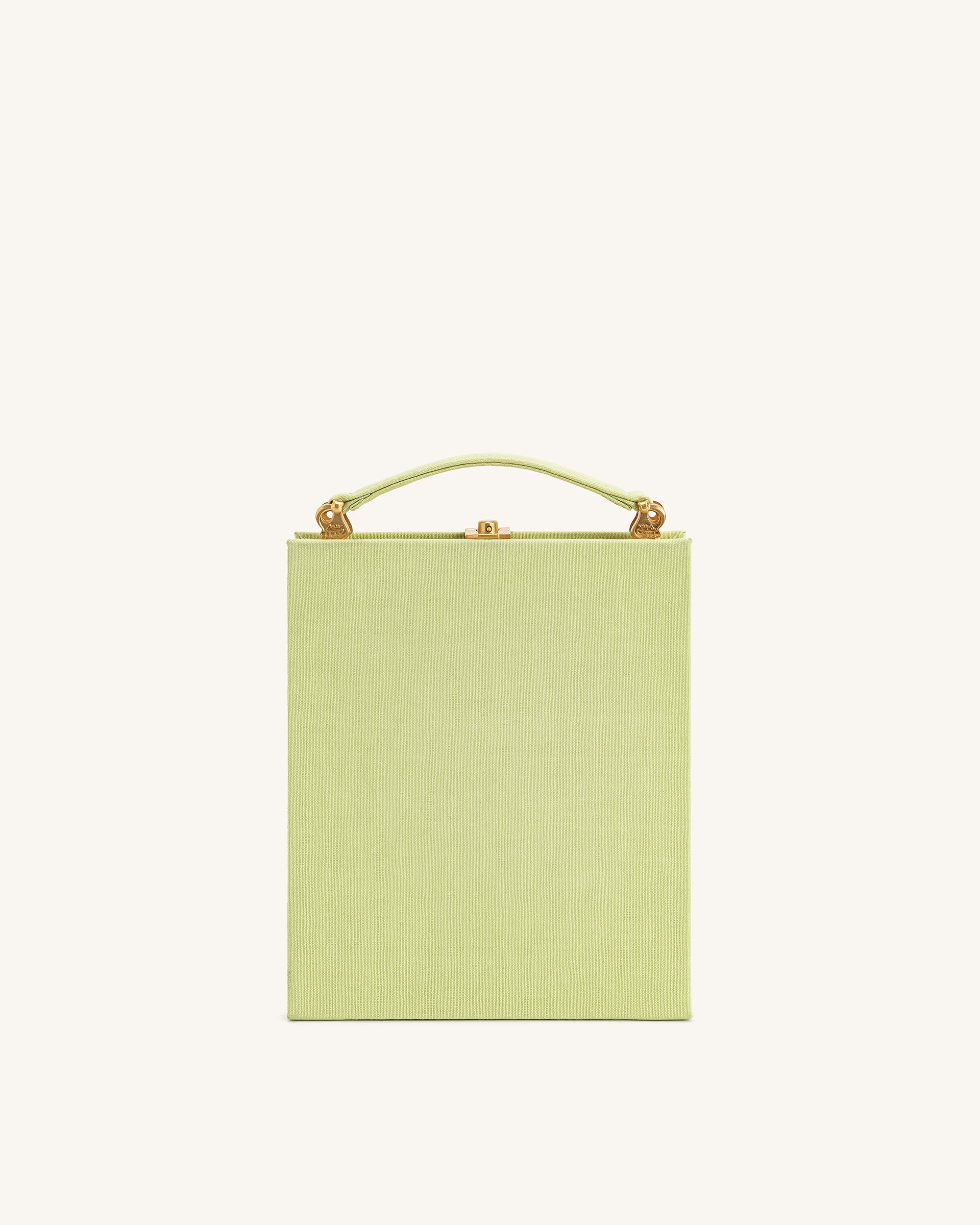 Taya-Puppy Pattern Book Shape Clutch Bag - Light Green
