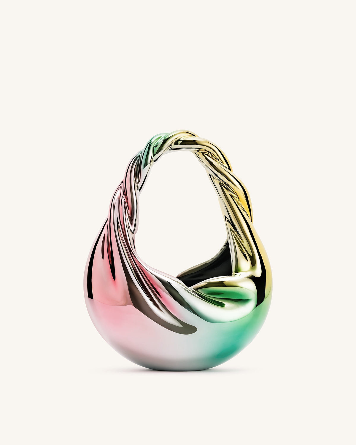 Willow Twist Crescent Top Handle Bag - Multicolor