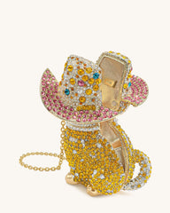 Glamorous Cat Clutch - Multicolor Gold