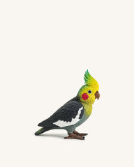 Gray Cockatiel Clutch Bag - Multicolor