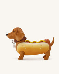 Dachshund Hot Dog Bag - Brown/Yellow