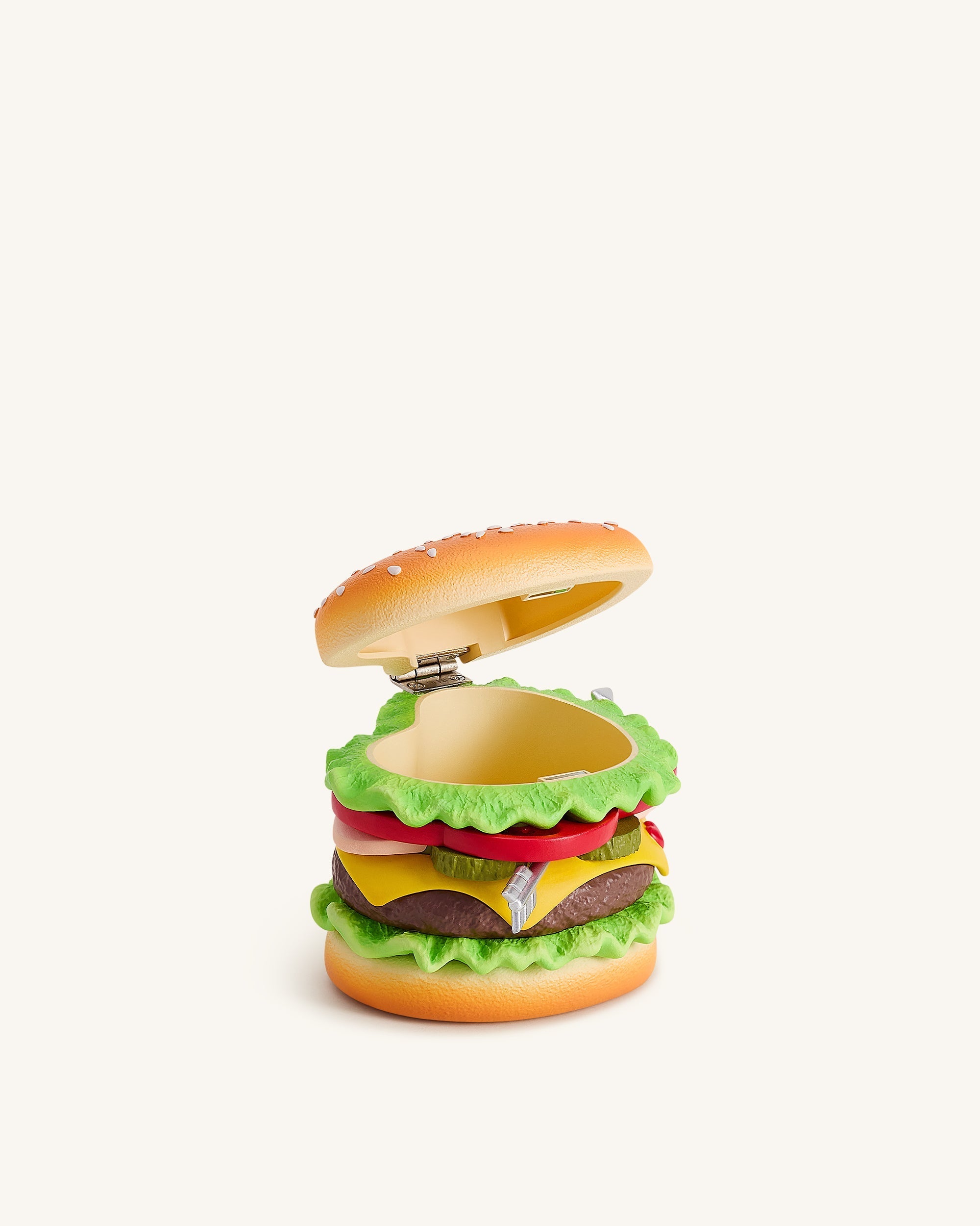 Heart Burger Novelty Clutch Bag - Multicolor