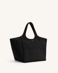 Eliana Nylon Tote Bag - Black
