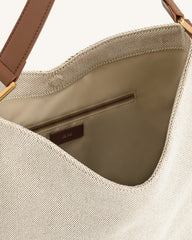 Aria Shoulder Bag - Brown Canvas