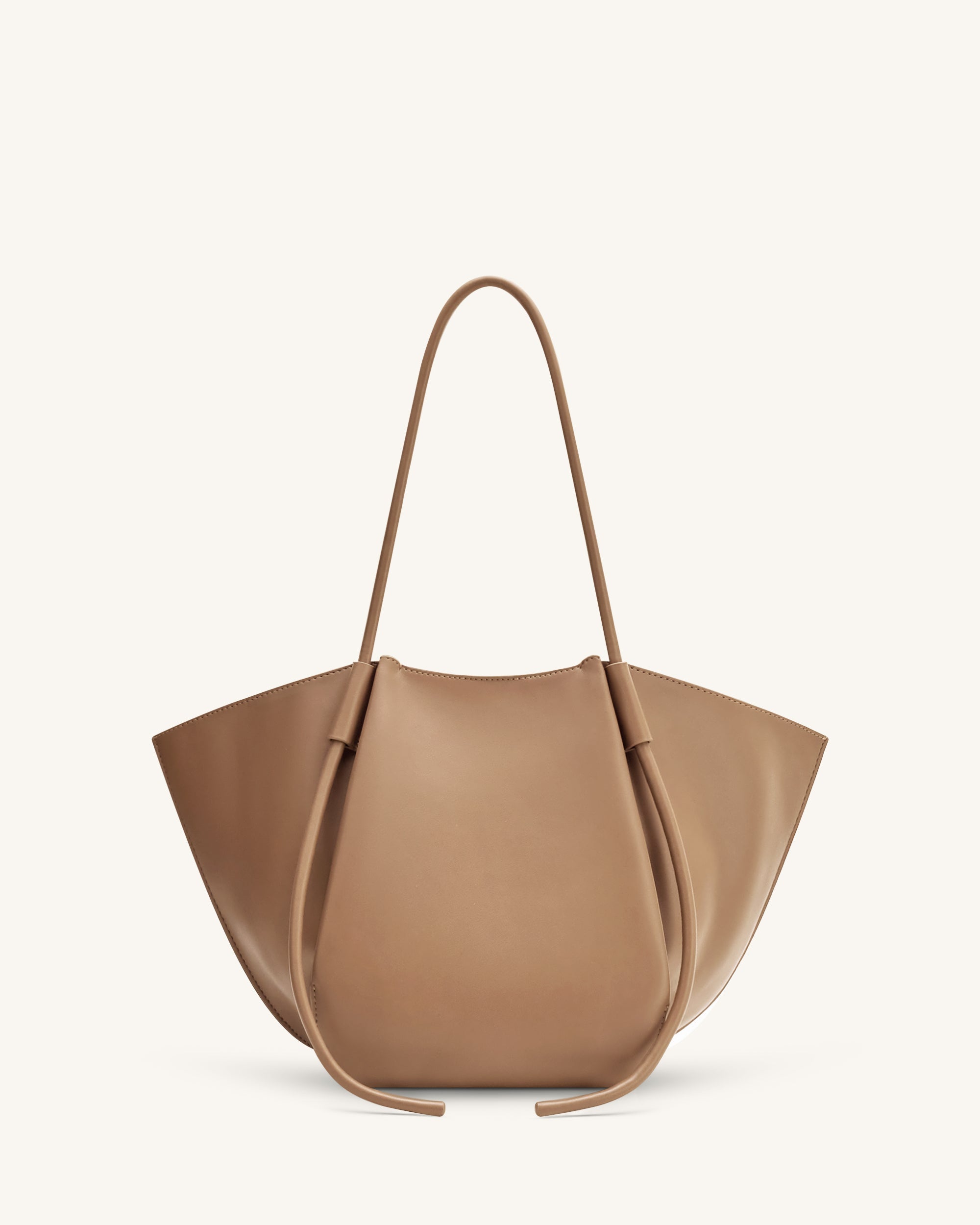 Nala Wide Tote Bag - Clay Brown