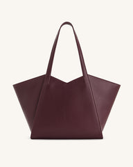 Kiana Large Capacity Tote Bag - Deep Claret