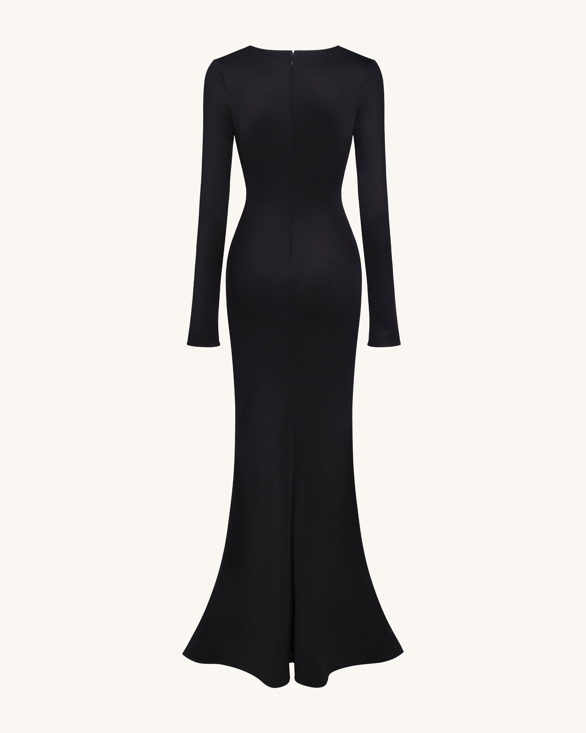 Ava Cutout Bodycon Gown - Black