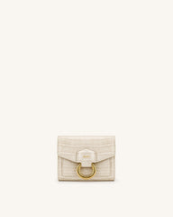 Stella Wallet - Ivory  Croc