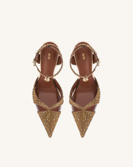 Haidi Artificial Crystal Pumps - Brown