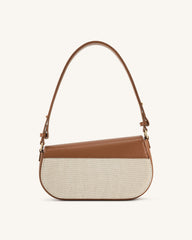 Addisyn Shoulder Bag - Brown Canvas