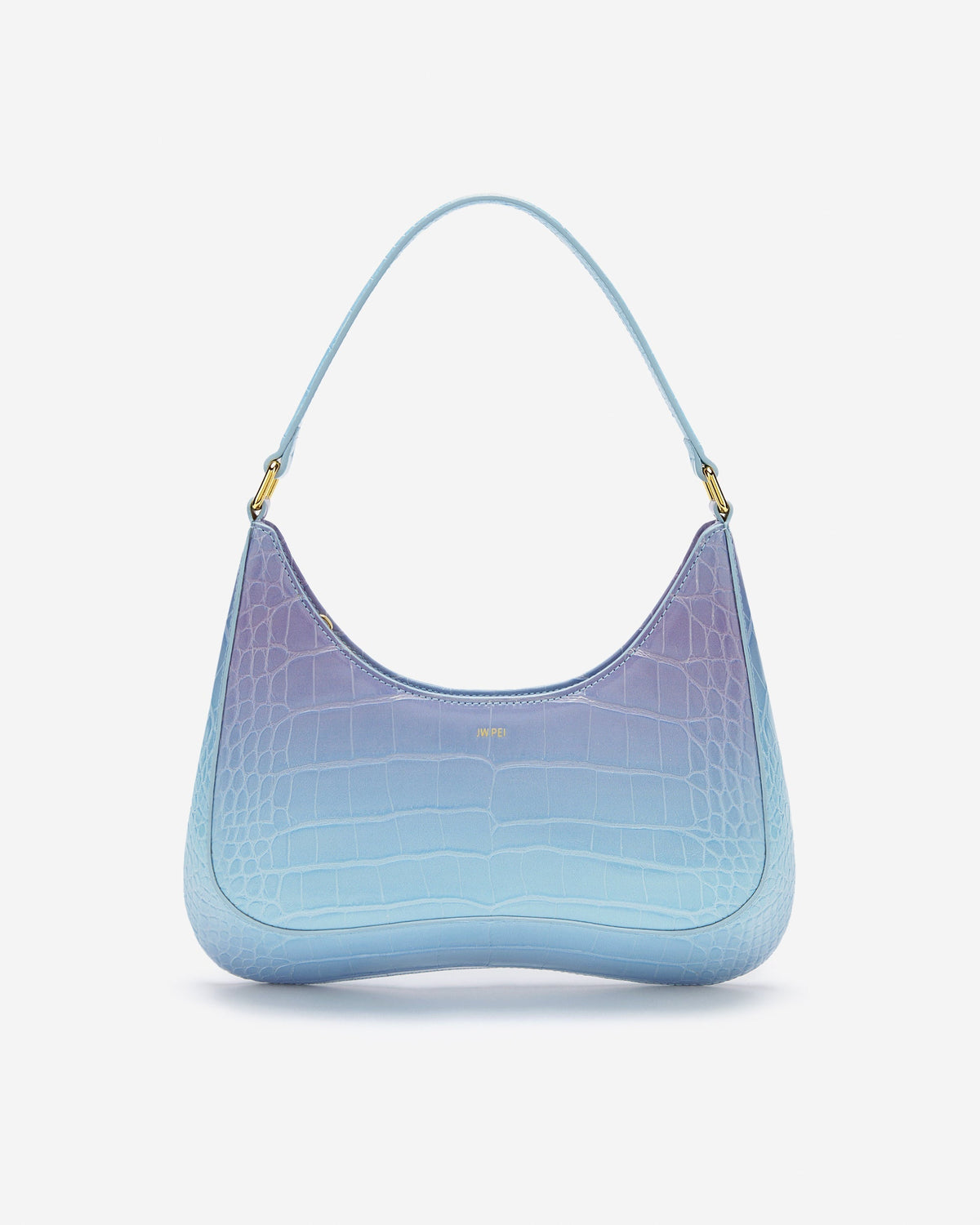 Ruby Shoulder Bag -  Blue & Purple Gradient Croc
