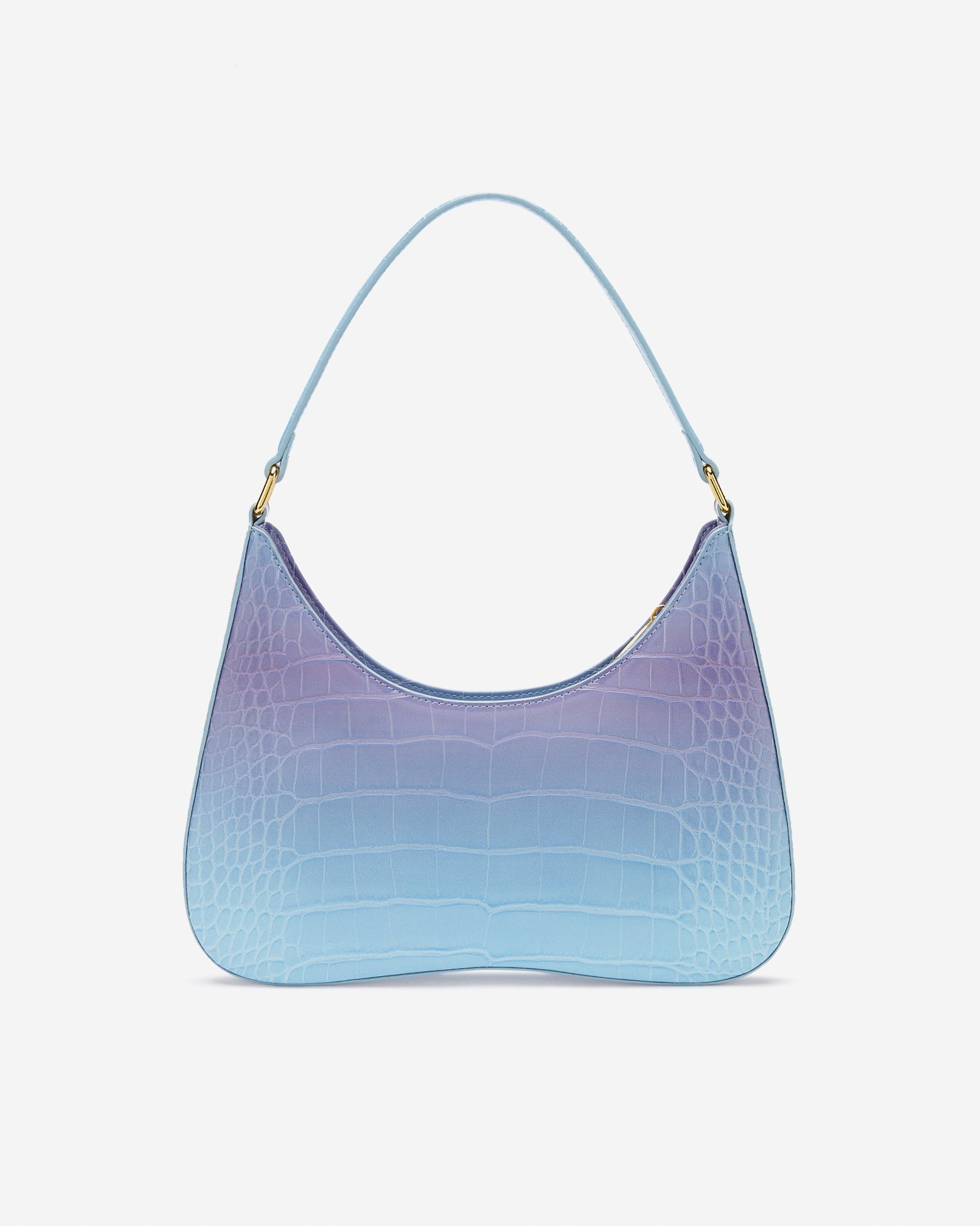 Ruby Shoulder Bag -  Blue & Purple Gradient Croc