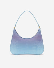 Ruby Shoulder Bag -  Blue & Purple Gradient Croc