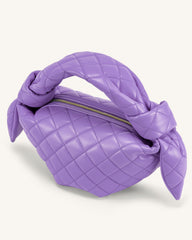 Croissant Top Handle Bag - Purple
