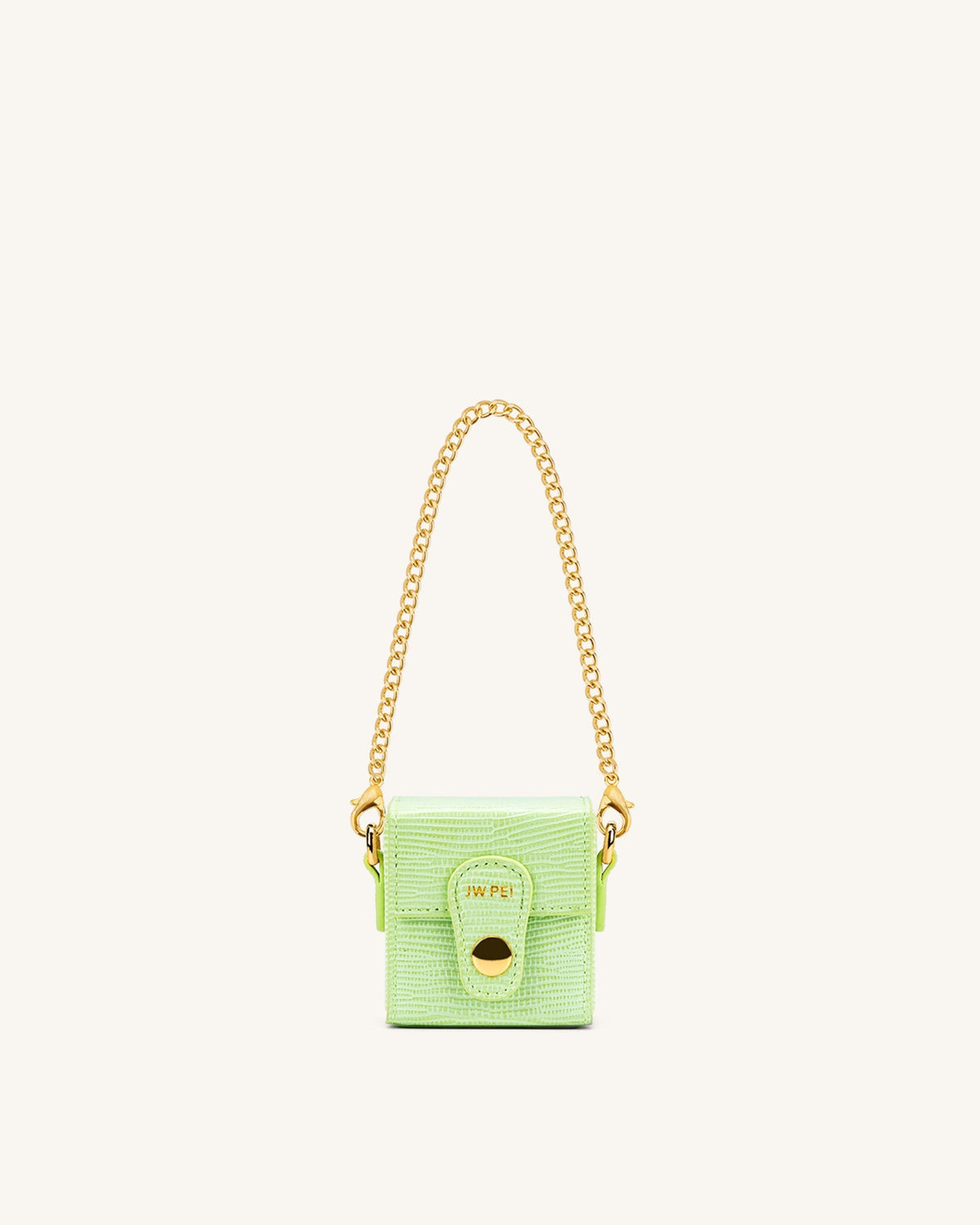 Square Mini Box - Lime Green Lizard