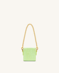 Square Mini Box - Lime Green Lizard