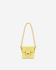 Square Mini Box - Light Yellow Croc